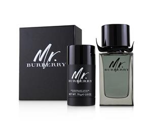 Burberry Mr. Burberry Coffret EDT Spray 100ml/3.3oz + Deodorant Stick 75g/2.5oz 2pcs