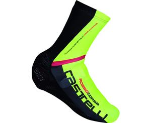 Castelli Aero Race MR Bike Shoe Covers Black/Fluro Yellow 2019