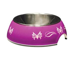 Catit 2in1 Dura Cat Bowl Extra Small Purple Butterfly - 160ml