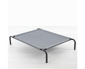 Charlie's Pet Elevated Trampoline Cot Bed Lounger Grey Medium-110X75X20CM