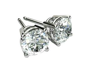 Classic Solitaire Earrings 2CTW