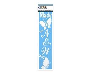 Clear Scraps Border Stencils 3Inch X12inch - Made New