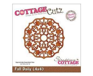 Cottagecutz Die 4 Inch X4 Inch Fall Doily Made Easy