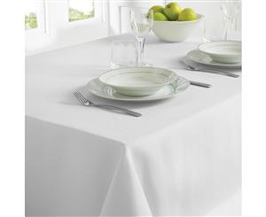 Country Club Table Cloth 130 x 228cm White