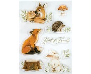 Craft Consortium A5 Clear Stamps Little Fawn & Friends - Best Friends