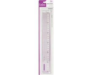 Crafters Companion Metal Edge Acrylic Ruler 30cm