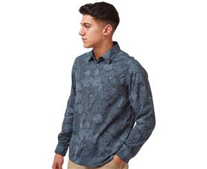 Craghoppers Mens NosiLife Lester Wicking Long Sleeve Shirt - SteelBlue Pr