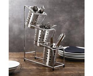 Craven Chrome Plated Cutlery 3 Pot Holder