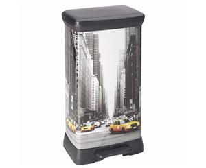 Cuver Kitchen Rubbish Waste Pedal Bin 50lt (New York)