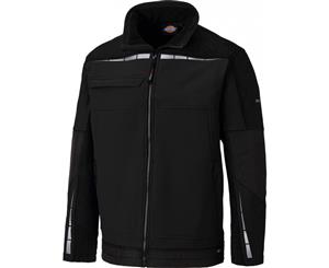 Dickies Mens Pro Polyester Reflective Softshell Workwear Jacket - Black