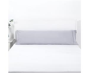 Dreamaker 250TC Plain Dyed Body Pillowcase-48x150cm Silver