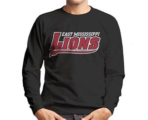 East Mississippi Community College Lions Tail Logo Men's Sweatshirt - Black