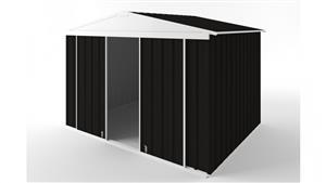 EasyShed D3023 Gable Slider Roof Garden Shed - Ebony