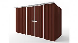 EasyShed D3815 Skillion Roof Garden Shed - Heritage Red