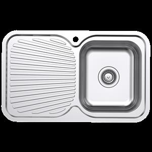 Estilo Stainless Steel Single RH Bowl Sink With Drainer