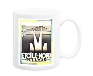 Etoile Du Nord Art Deco Rail Travel Poster Mug - 11 Fluid Oz