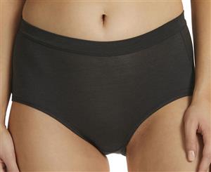 Fine Lines Women's Essence Mid Rise Brief - Black