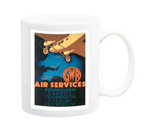 GWR Air Services 1933 Travel Poster Mug - 11 Fluid Oz