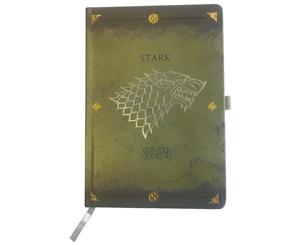 Game Of Thrones Notebook Stark Worn House Sigil Official Premium A5 - White