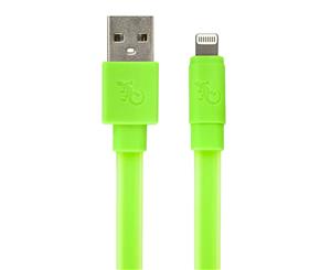 Gecko 1.2m Glow In The Dark Lightning USB Data Cable For iPod/iPhone/iPad Green