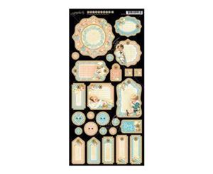 Graphic 45 Precious Memories Collection - Precious Memories Journaling Chipboard