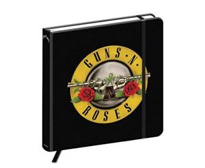 Guns N Roses Notebook Classic Logo Quality Hardback Journal Official - Black