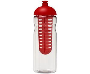 H2o Base 650Ml Dome Lid Sport Bottle And Infuser (Transparent/Red) - PF2841