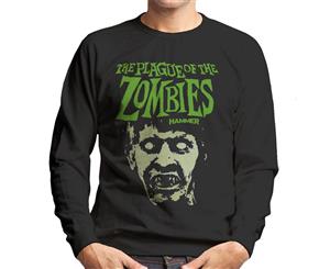 Hammer The Plague Of The Zombies Face Poster Men's Sweatshirt - Black