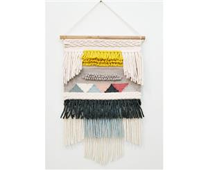 Handwoven Woolen Wall Hanging - AD003 - Multi