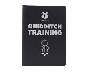 Harry Potter Notebook Quidditch Training Journal Official A5 - Black