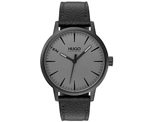 Hugo Stand Grey Leather Men's Watch - 1530074