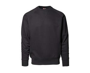 Id Mens Exclusive Regular Fitting Long Sleeve Sweatshirt/Jumper (Black) - ID307