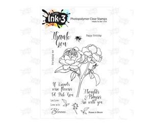 Ink On 3 - 4in x 6in Clear Stamps - Roses In Bloom