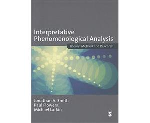 Interpretative Phenomenological Analysis  Theory Method and Research