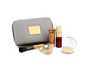 Jane Iredale Starter Kit (6 Pieces) 1xPrimer & Brighter 1xLoose Mineral Powder 1xMineral Foundation ... # Medium Light 6pcs