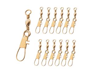 Jarvis Walker Brass Snap Swivels 12 Pack Size 10 Set of 6 Fishing