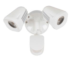 LEDLux Alert 2 Light Floodlight in White with Sensor