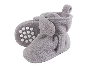 Luvable Friends Baby Cozy Fleece Booties with Non Skid Bottom