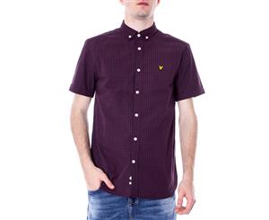 Lyle & Scott Men's Shirt In Bordeaux