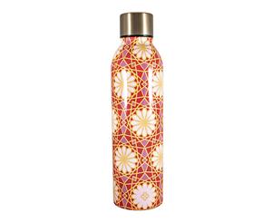 Marie Claire Mosaique Stainless Steel Drink Bottle 500ml Red