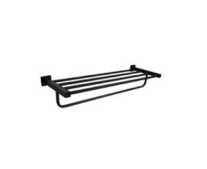 Matt Black Bathroom Shelf Luxe Series