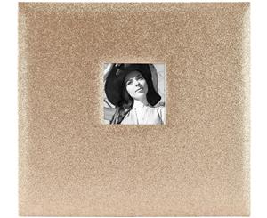 Mbi Expressions Post Bound Album W/Window 12&quotX12"-Glitter Golden