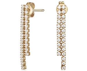 Mestige Gigi Earrings w/ Swarovski Crystals - Gold