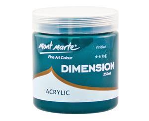 Mont Marte Dimension Acrylic Paint 250ml Pot - Viridian