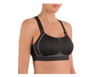 Move by Conturelle 803820 Power Motion Padded Non-Wired High Impact Sports Bra - Black