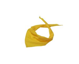 Myrtle Beach Adults Unisex Triangular Scarf (Sun Yellow) - FU425