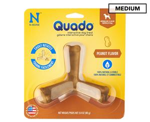 N-Bone Quado Medium Dog Interactive Bone Peanut 80g