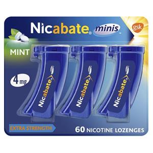 Nicabate Minis Quit Smoking Lozenge 4mg 60 pieces