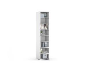 Open Shelf 4 Tier 1 Across - white