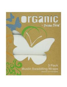 Organic Cotton Muslin Wraps 3 Pack